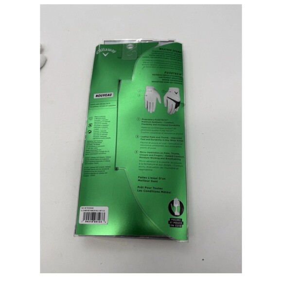 Callaway Weather Spann Golf 2 Left Gloves Women's Large Fusetech LLH 2023 - Picture 8 of 10